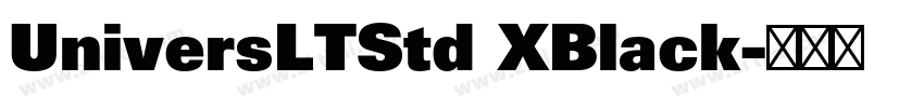 UniversLTStd XBlack字体转换